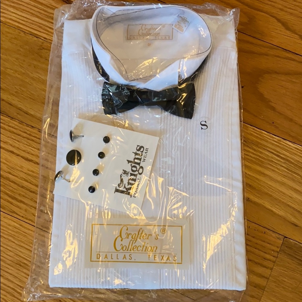 🆕 Tuxedo Shirt w/studs & cufflinks